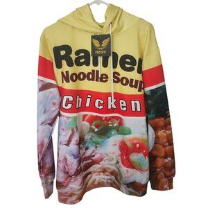 NWT Pizoff Ramen Chicken Noodle Soup Hoodie Size XL Unisex